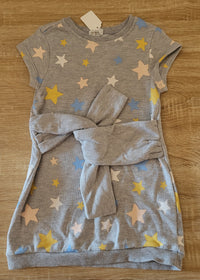 Robe grise motif étoile