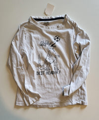 Tee-shirt manche longue dinosaure avec ballon 6 ans