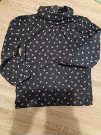 Pull fille motifs fleurs