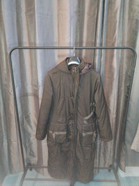 Manteau femme long marron