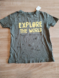 Tee-shirt manche courte garçon 6 ans kaki