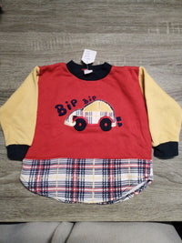 Pull garçon voiture