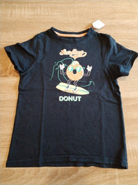 Tee-shirt manche courte bleu garçon décor surf
