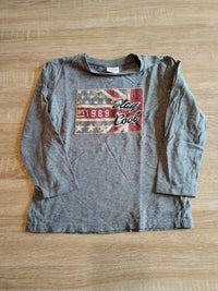 Tee-shirt manche longue garçon gris