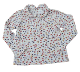 Chemisette aux motifs fleurs