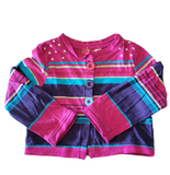 Gilet fin rose multicolores