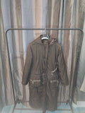 Manteau femme long marron