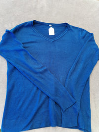 Pull femme bleu